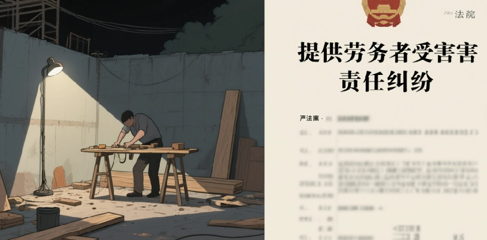 提供劳务者夜间施工受伤，法院判令三方按责赔偿10万余元